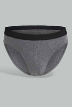 Load image into Gallery viewer, Grey Melange 2 Pack Brief
