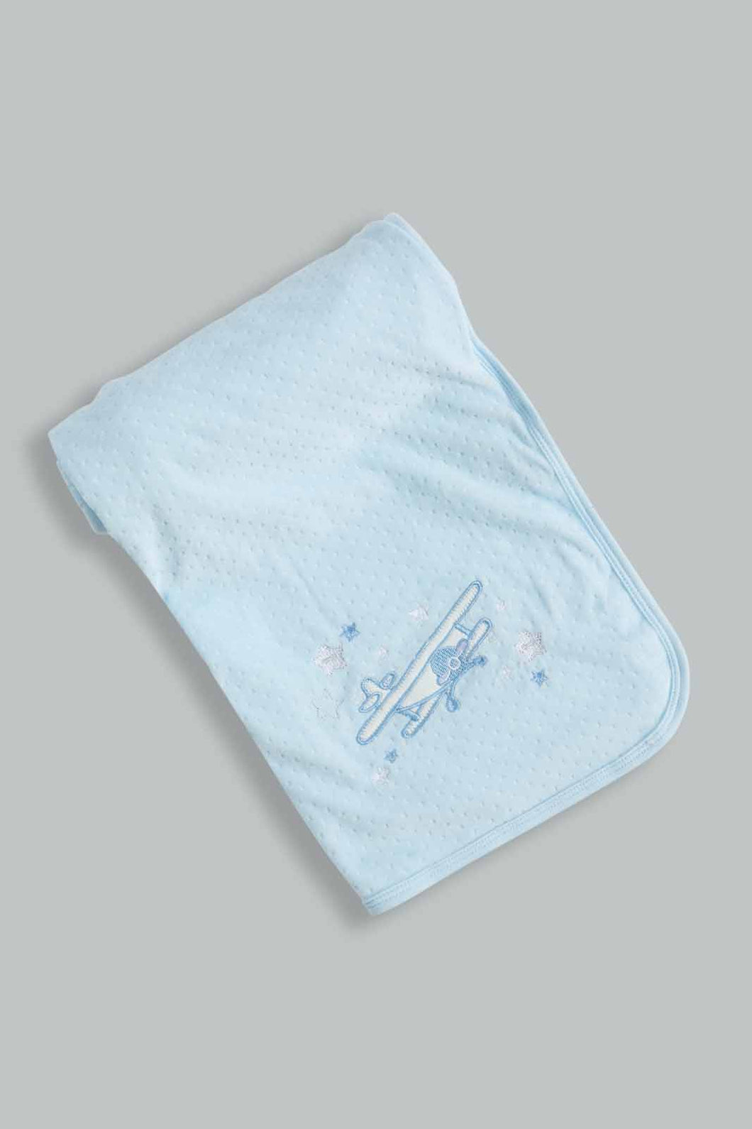 Blue Airplane Double Sided Blanket