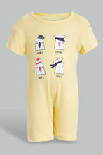 Load image into Gallery viewer, Redtag-Yellow-And-Blue-Sailor---2-Piece-Pack-Romper-Rompers-Baby-0 to 12 Months
