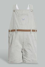 Load image into Gallery viewer, Redtag-Ecru-And-White-Dungaree-Sets-Infant-Boys-3 to 24 Months
