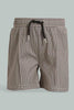 Redtag-Brown-Checked-Top-And-Bottom-Short-Set-Sets-Infant-Boys-3 to 24 Months