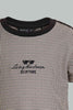 Redtag-Brown-Checked-Top-And-Bottom-Short-Set-Sets-Infant-Boys-3 to 24 Months