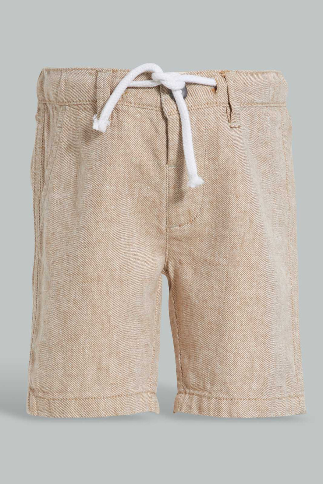 Redtag-White-Dobby-Short-Chino-Shorts-Infant-Boys-3 to 24 Months