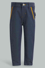 Load image into Gallery viewer, Redtag-Grey-Oxford-Chino-Pant-With-Tipping-Pocket-Chino-Trousers-Infant-Boys-3 to 24 Months
