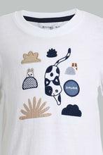 تنزيل الصورة على معرض الصور، Redtag-White-Animal-Printed-Tshirt-Tops-Infant-Boys-3 to 24 Months
