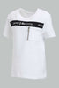 Redtag-White-Cut-And-Sew-Zipper-Tshirt-Plain-Infant-Boys-3 to 24 Months