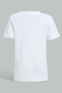 Redtag-White-Cut-And-Sew-Zipper-Tshirt-Plain-Infant-Boys-3 to 24 Months