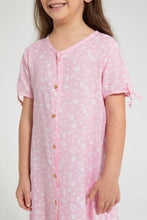 Load image into Gallery viewer, Redtag-Pink-Aop-Shirt-Dress-Dresses-Girls-2 to 8 Years
