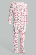 Load image into Gallery viewer, Redtag-Pink-Floral-2-Piece-Pack-Sleep-Suit-Sleepsuits-Baby-0 to 12 Months
