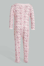 Load image into Gallery viewer, Redtag-Pink-Floral-2-Piece-Pack-Sleep-Suit-Sleepsuits-Baby-0 to 12 Months
