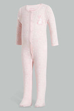 Load image into Gallery viewer, Redtag-White-And-Pink-Bunny-2-Piece-Pack-Sleep-Suit-Sleepsuits-Baby-0 to 12 Months
