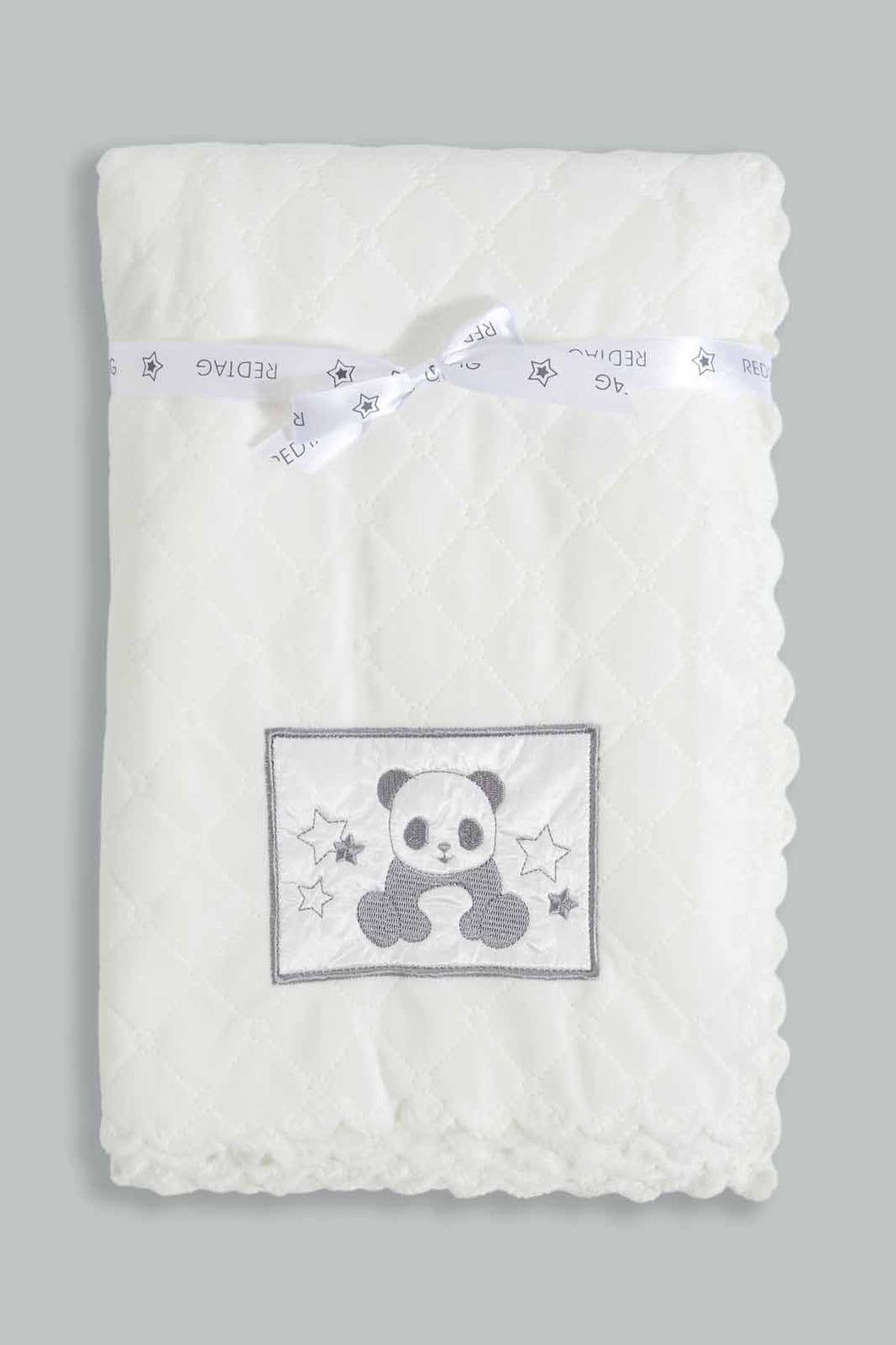 Redtag-White-Ster-Fluffy-Cultured-Baby-Blanket-Category:Newborn-Accessories,-Colour:Blue,-Filter:Baby-(0-to-12-Mths),-NBF-Newborn-Accessories,-New-In,-New-In-NBF,-Non-Sale,-S22D,-Section:Kidswear-Baby-0 to 12 Months