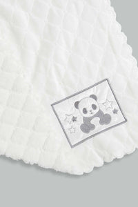 Redtag-White-Ster-Fluffy-Cultured-Baby-Blanket-Category:Newborn-Accessories,-Colour:Blue,-Filter:Baby-(0-to-12-Mths),-NBF-Newborn-Accessories,-New-In,-New-In-NBF,-Non-Sale,-S22D,-Section:Kidswear-Baby-0 to 12 Months