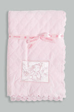 Load image into Gallery viewer, Redtag-Pink-Bunny-Quilted-Baby-Blanket-Category:Booties,-Colour:White,-Filter:Baby-(0-to-12-Mths),-NBF-Booties,-New-In,-New-In-NBF,-Non-Sale,-S22D,-Section:Kidswear-Baby-0 to 12 Months
