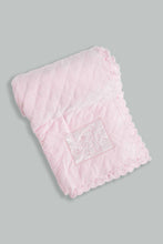 Load image into Gallery viewer, Redtag-Pink-Bunny-Quilted-Baby-Blanket-Category:Booties,-Colour:White,-Filter:Baby-(0-to-12-Mths),-NBF-Booties,-New-In,-New-In-NBF,-Non-Sale,-S22D,-Section:Kidswear-Baby-0 to 12 Months
