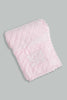 Redtag-Pink-Bunny-Quilted-Baby-Blanket-Category:Booties,-Colour:White,-Filter:Baby-(0-to-12-Mths),-NBF-Booties,-New-In,-New-In-NBF,-Non-Sale,-S22D,-Section:Kidswear-Baby-0 to 12 Months