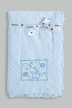 Load image into Gallery viewer, Redtag-Blue-Elephant-Quilted-Baby-Blanket-Category:Booties,-Colour:Grey,-Filter:Baby-(0-to-12-Mths),-NBF-Booties,-New-In,-New-In-NBF,-Non-Sale,-S22D,-Section:Kidswear-Baby-0 to 12 Months
