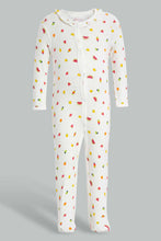 Load image into Gallery viewer, Redtag-White-And-Red-Water-Melon-2-Piece-Pack-Sleep-Suit-Rompers-Baby-0 to 12 Months
