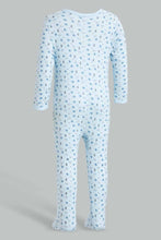 Load image into Gallery viewer, Redtag-Blue-Snail-2-Piece-Pack-Sleep-Suit-Rompers-Baby-0 to 12 Months
