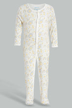 Load image into Gallery viewer, Redtag-Yellow-Elephant-2-Piece-Pack-Sleep-Suit-Rompers-Baby-0 to 12 Months
