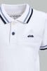 Redtag-White-Pique-Polo-With-Blue-Bottom-Set-Sets-Infant-Boys-3 to 24 Months