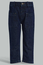 Load image into Gallery viewer, Redtag-Blue-Rinse-Wash-Anti-Fit-Denim-Pant-Jeans-Slim-Fit-Infant-Boys-3 to 24 Months
