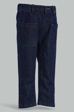 Load image into Gallery viewer, Redtag-Blue-Rinse-Wash-Anti-Fit-Denim-Pant-Jeans-Slim-Fit-Infant-Boys-3 to 24 Months
