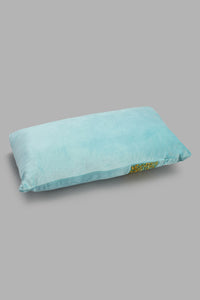 Redtag-Teal-Velvet-Micromink-Cushion-With-Diamonte-Trim-Cushions-Home-Bedroom-