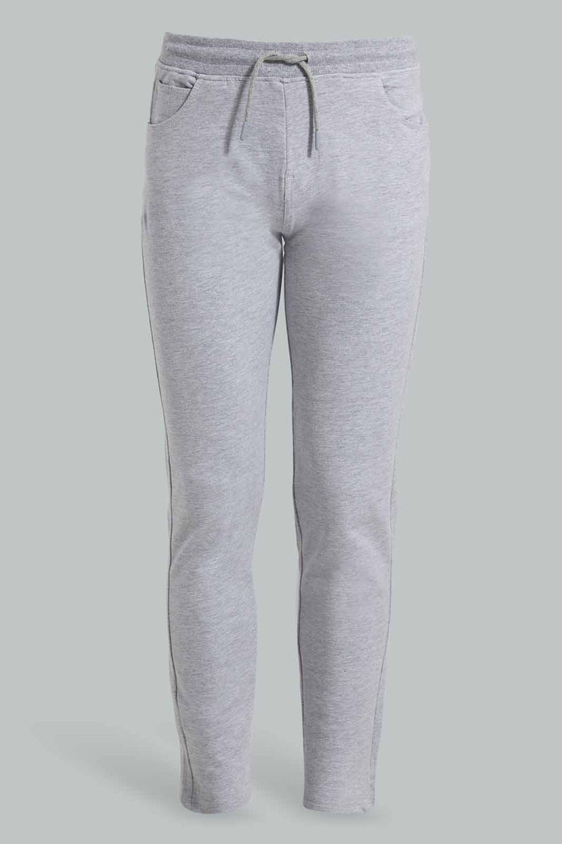 Redtag-Grey-Stretch-Pant-Pants-Jogger-Fit-Senior-Boys-9 to 14 Years