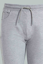 تنزيل الصورة على معرض الصور، Redtag-Grey-Stretch-Pant-Pants-Jogger-Fit-Senior-Boys-9 to 14 Years
