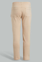 تنزيل الصورة على معرض الصور، Redtag-Beige-Stretch-Pant-Pants-Jogger-Fit-Senior-Boys-9 to 14 Years
