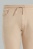 Redtag-Beige-Stretch-Pant-Pants-Jogger-Fit-Senior-Boys-9 to 14 Years