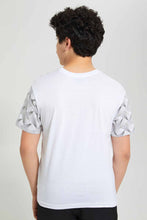 Load image into Gallery viewer, Redtag-White-Tiger-With-Studs-T-Shirt-Embellished-T-Shirts-Senior-Boys-9 to 14 Years
