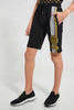 Redtag-Black-Tiger-Gold-Foil-Active-Short-Active-Shorts-Senior-Boys-9 to 14 Years