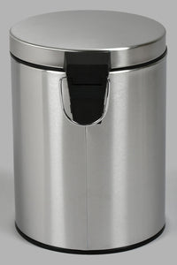 Redtag-Silver-Pedal-Bin-(5Lt.)-Dust-Bins-Home-Bathroom-