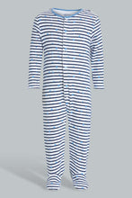 Load image into Gallery viewer, Redtag-Blue-Nbb-3Pk-Sleepsuit-Sleepsuits-Baby-0 to 12 Months
