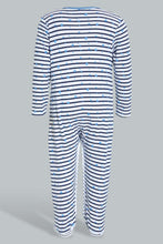 Load image into Gallery viewer, Redtag-Blue-Nbb-3Pk-Sleepsuit-Sleepsuits-Baby-0 to 12 Months
