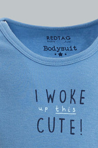 Redtag-Blue-Nbb-5Pk-Bodysuit-Bodysuits-Baby-0 to 12 Months