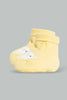 Redtag-Grey-And-Yellow-Elephant-Pair-Of-Booties-Booties-Baby-0 to 12 Months