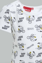 تنزيل الصورة على معرض الصور، Redtag-Yellow-Snoopy-2-Piece-Pack-Body-Suit-Bodysuits-Baby-0 to 12 Months
