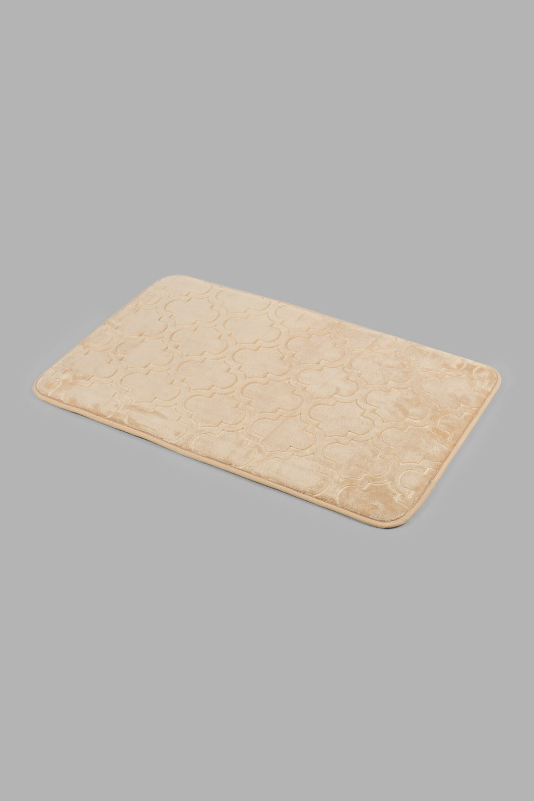 Redtag-Beige-Memory-Foam-Bath-Mat-Bathmats-Home-Bathroom-