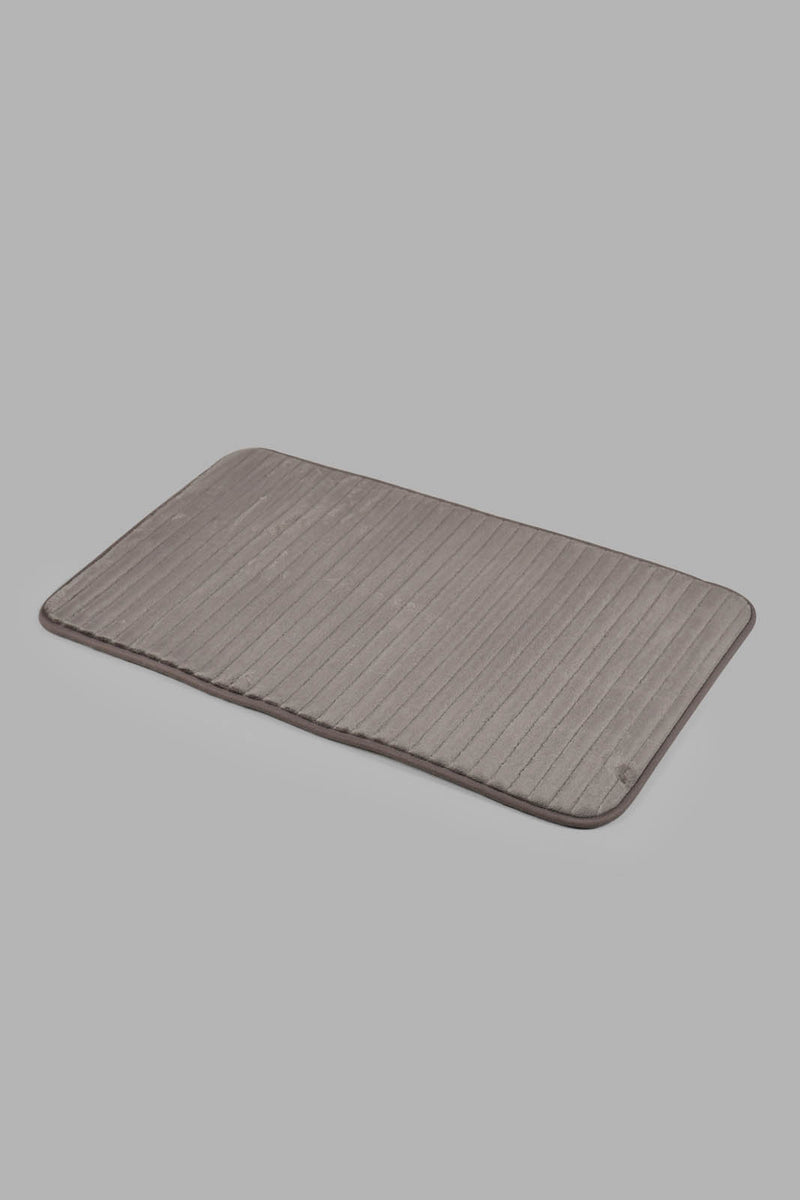 Redtag-Grey-Memory-Foam-Bath-Mat-Bathmats-Home-Bathroom-