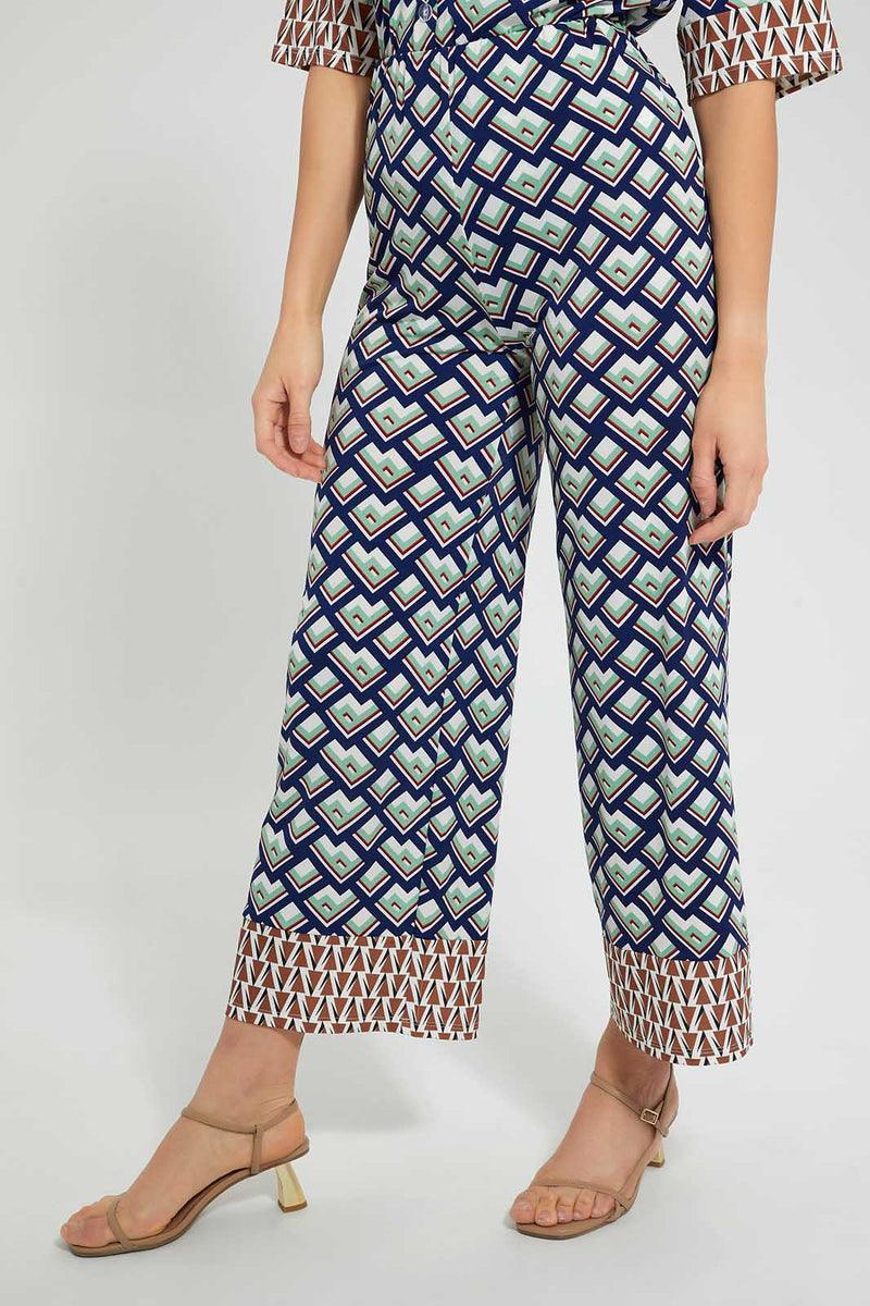 Redtag-Geometric-Print-Trouser-Trousers-Women's-