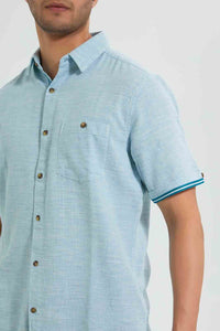 Redtag-Mint-Short-Sleeve-Shirt-Casual-Shirts-Men's-