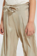 Load image into Gallery viewer, Redtag-Gold-Lurex-Jacquard-Trouser-Trousers-Girls-2 to 8 Years
