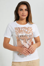 Load image into Gallery viewer, Redtag-White-Printed-Shirt-Colour:White,-Filter:Women&#39;s-Clothing,-Limited-Edition-T-Shirts,-New-In,-New-In-Women,-Non-Sale,-S22B,-Section:Women-Women&#39;s-
