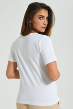 Load image into Gallery viewer, Redtag-White-Printed-Shirt-Colour:White,-Filter:Women&#39;s-Clothing,-Limited-Edition-T-Shirts,-New-In,-New-In-Women,-Non-Sale,-S22B,-Section:Women-Women&#39;s-
