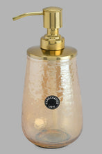 Load image into Gallery viewer, Gold Clear Glass Lotion Dispenser
