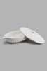 Redtag-White-Embossed-Oval-Serving-Dish-With-Lid-&-Gold-Rim-Category:Servewares,-Colour:White,-Filter:Home-Dining,-HMW-DIN-Sew-Serveware,-New-In,-New-In-HMW-DIN,-Non-Sale,-PERIGOLD,-S22C,-Section:Homewares-Home-Dining-