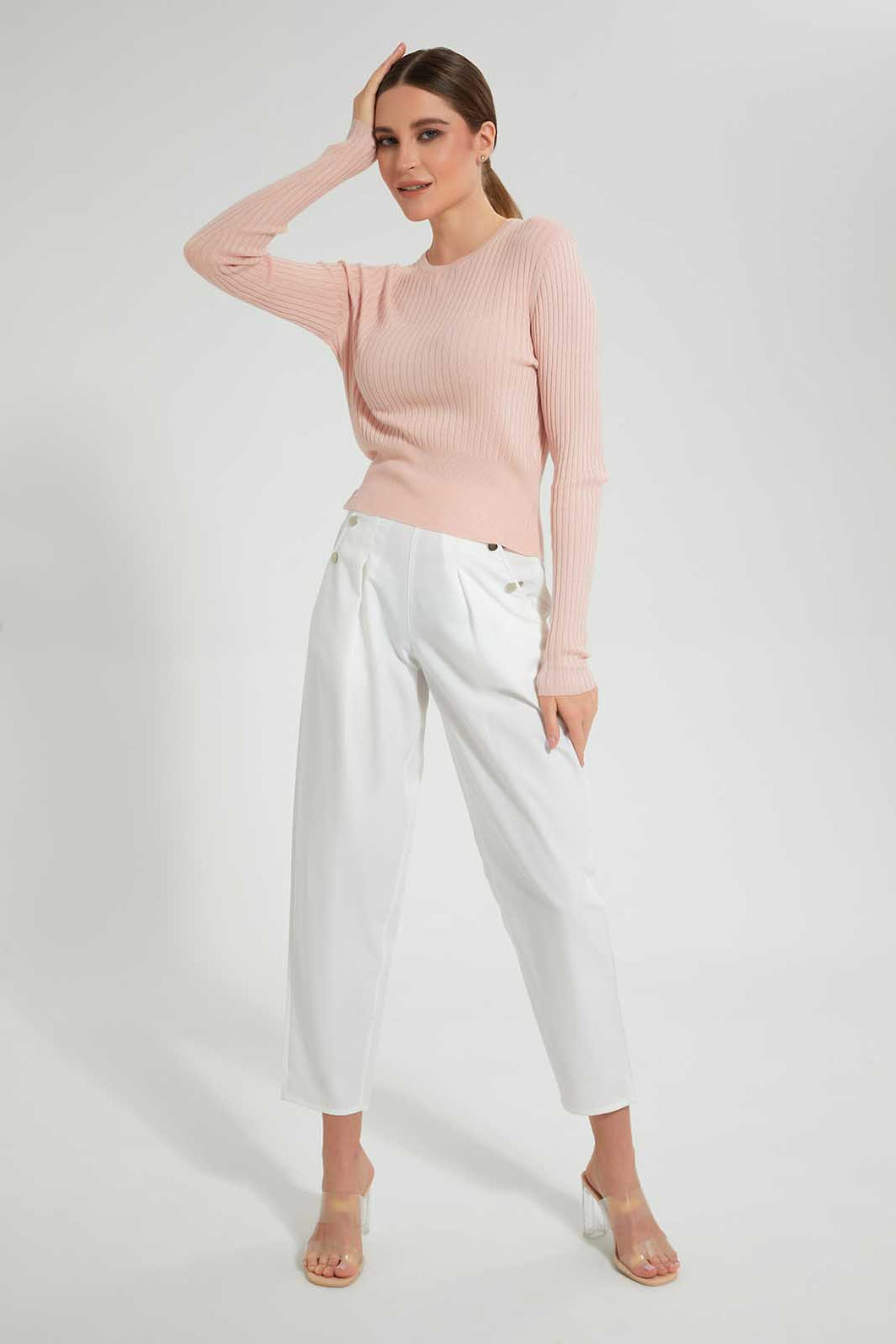 Redtag-Assorted-Crew-Neck-Longsleeve-Top-Tops-Women's-
